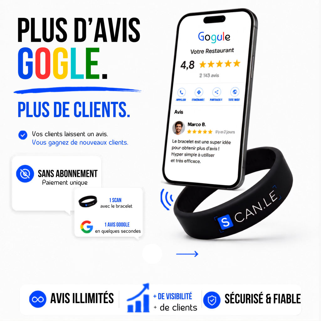 Bracelet Avis Google- Scanle