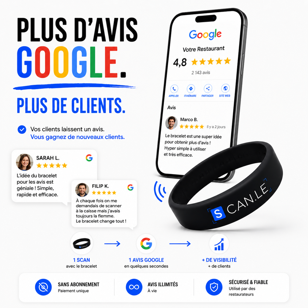 Bracelet Avis Google- Scanle